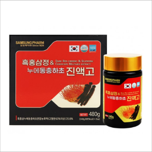 흑홍삼정 &amp; 누에동충하초 진액고 - 실버베스트